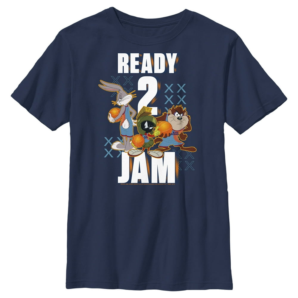 Space Jam - Boy's Space Jam: A New Legacy Ready 2 Jam Graphic Tee Navy ...