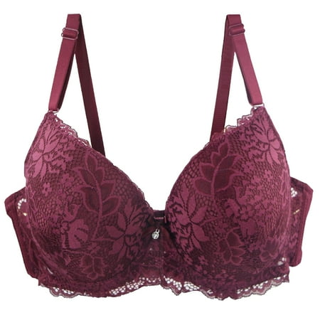 ASFGIMUJ Sports Bras For Women Female Sexy Lace Printed Coloured Bra Elastic Underwear Bra Plus Size
