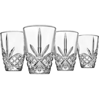 Faye Crystal Highball Drinking Glasses - Set of 12