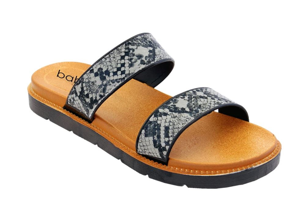 Womens Slides Footbed Buckle Sandals Slippers Ladies Comfortable Shoes Size 6-10