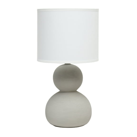 Simple Designs Stone Age Table Lamp, Taupe