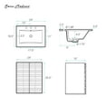 thumbnail image 2 of Cascade 24" Wall-Mounted Bathroom Vanity in Green Oak with Black 3-Hole Widespread Sink Top, 2 of 6