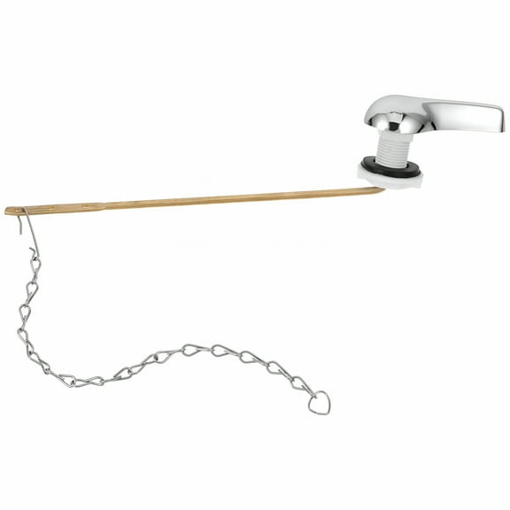 HIBIBUD Toilet Flush Handle 1 Set Toilet Flusher Toilet Bowl Handle Toilet Handle Replacement Kit with Flapper Chain,9.84"X1.97"X1.38"