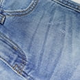 thumbnail image 4 of KIDSCOOL SPACE Little Girls Boys Jeans Shorts,Ripped Simple Design Cute Summer Denim Pants,Blue,4-5 Years, 4 of 5