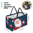 thumbnail image 2 of Santa Claus Large Foldable Oxford Cloth Cube Organizer Tote Bag Toy Basket, 2 of 7