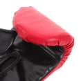 thumbnail image 3 of OULII 1 Paire de Gants de Boxe en PU Durables Rouges pour Boxe Kickboxing et Thaïlandais, 3 of 8