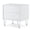 White, variant on Walnut Accent Table with 2 Drawers and Hairpin Legs for Living Room, Small Space Side Table