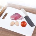 thumbnail image 5 of Snmubt Cutting Boards For Kitchen Cutting Boards Plastic Cutting Board Non-Slip Kitchen Chopping Board With Hanging Hole Handle For Meat Veggies Cutting Boar (White), 5 of 7