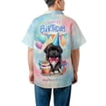 thumbnail image 5 of Happy Birthday Cute Puppy Newfoundland with Cake Gifts Party Hat Hawaiian Shirt Breathable Summer Unisex Merch Newfie Dog Lover Gifts - 00029, 5 of 6