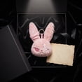 thumbnail image 4 of Stuffed Animal Keychain, Goth Stuffed Bunny Keychain, Bandaged Rabbit Plush, Red Eye Rabbit Keychain, Soft Fuzzy 6X3 Inch Plush Metal Key Ring with Secure Strap Attachment for, 4 of 9