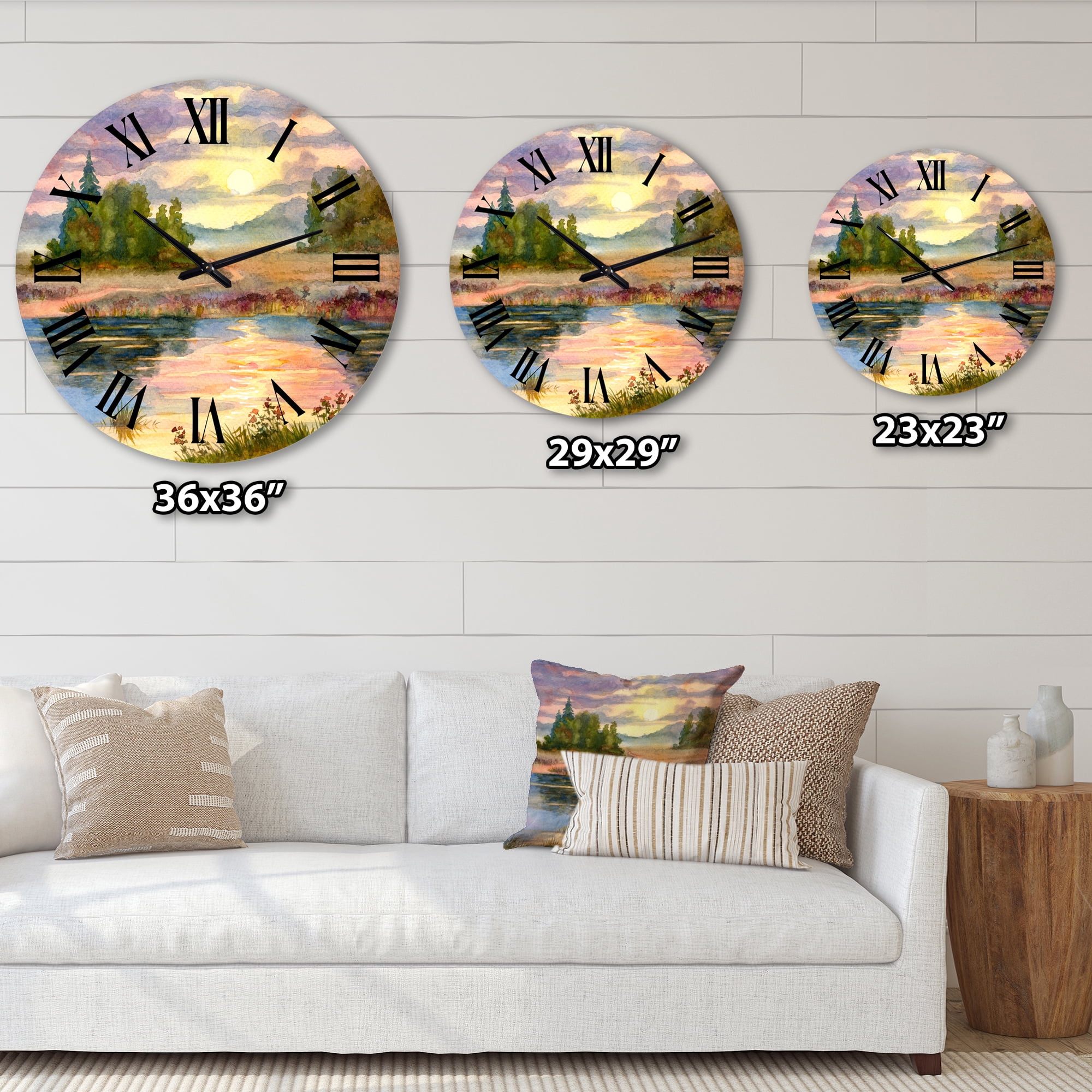 Designart 1 in Quartz Traditional Wall Clock