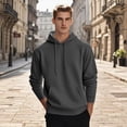 thumbnail image 2 of LWavelet Mens Pullover Hooded Sweatshirt Classic Fit Long Sleeve Hoodie with Adjustable Drawstring and Front Pocket for Everyday Wear and Comfort, 2 of 4