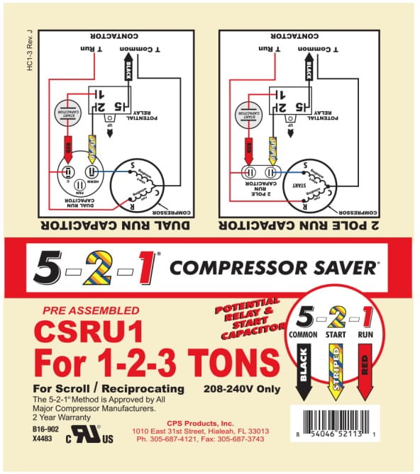 1-2-3 HARD START KIT
