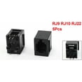 thumbnail image 4 of 5Pcs Vertical RJ9 RJ10 RJ22 4P4C PCB Jacks Female Connectors for Phone Handset, 4 of 4