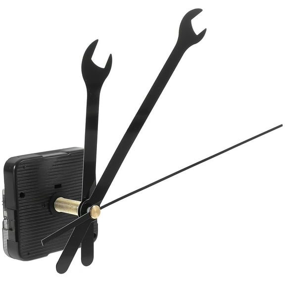 Soimiss Diy Wall Clock Movement Parts Replacement Plastic Black Round 1 Set