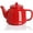 Red, variant on Porcelain Teapot with Removable Stainless Steel Infuser,Microwave & Dishwasher Safe Tea Pots for Loose Tea,Tea Infuser Pots for Chrismas Women Gift (30oz Jade)
