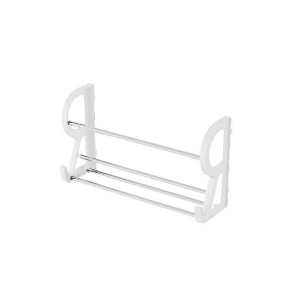 Qocolhg Wall Mounted Shoe Rack with Non Perforated, Hanging Shoe Rack with Stainless Steel,Wall Storage,Wall Shoe Rack, Hanging Shoe Organizer, Small Space Furniture, Rv Shoe Rack, Shoe Hanger
