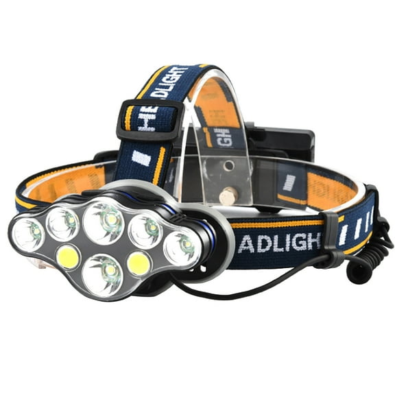 Moocorvic Skywolfeye USB Rechargeable 8 LED Headlight Flashlight Work Light