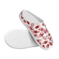 thumbnail image 3 of Disketp Red Football Women's Men's Slippers Plush Slip-On House Slipper for Winter Indoor Soft Cushion Non-slip Fluffy Slides Slippers-11, 3 of 7