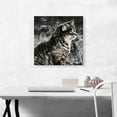 thumbnail image 2 of ARTCANVAS Manx Cat Breed Snow Canvas Art Print - Size: 18" x 18" (0.75" Deep), 2 of 9