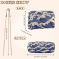 thumbnail image 4 of FORMRS Women Crossbody Purse with Chain Strap Vegan Leather Shoulder Handbag, Blue Wave Pattern, 4 of 7