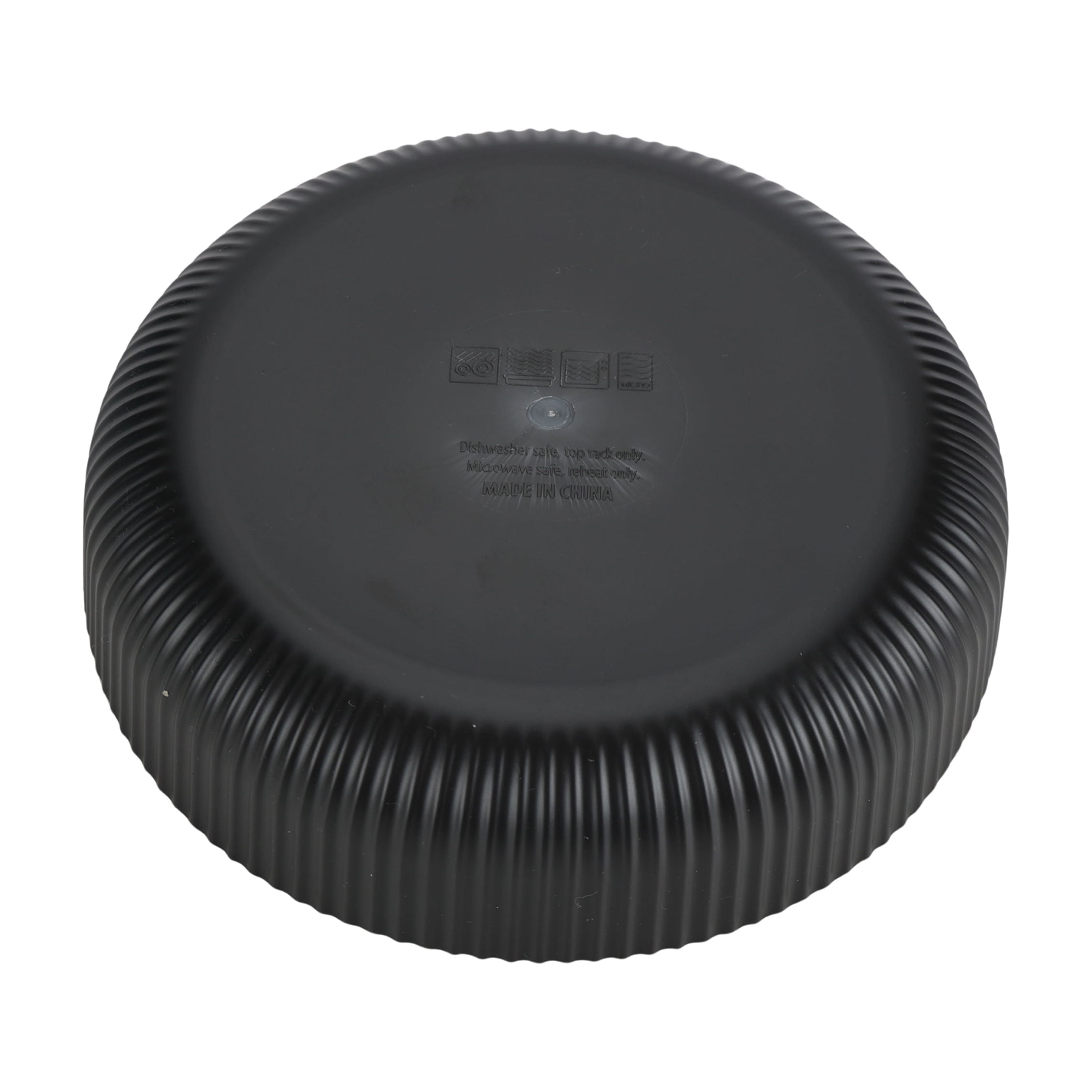 Mainstays - Black Eco-Friendly Recycled Plastic Dinner Bowl, 43-Ounce