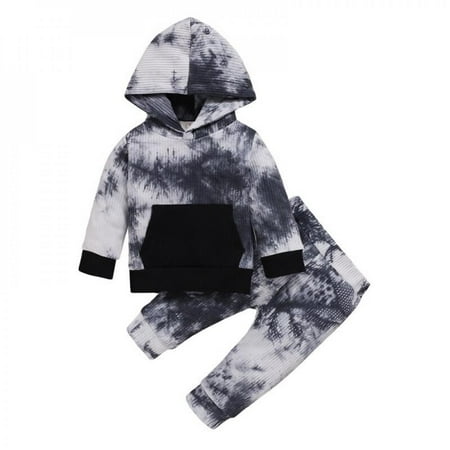 

Xinhuaya Baby Clothing Sets Children 1-6Years Casual Suit Boys Girls Tracksuits Kids Tie Dye Sport Suits Hoodies Tops+Pants 2pcs Set