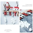 thumbnail image 6 of Frogued Hanging Ornament Fine Workmanship Anti-fading Wood Merry Christmas Santa Clause Tag Sign Pendant for Home (Snowman), 6 of 13
