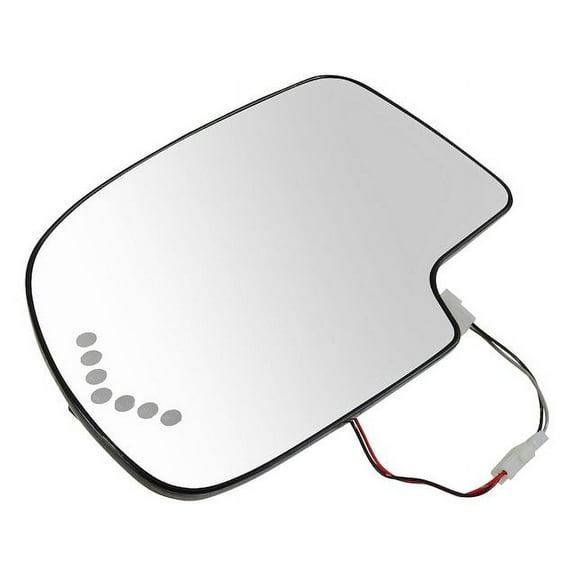 Left Door Mirror Glass - Compatible with 2003, 2005 - 2006 Chevy Silverado 1500 HD