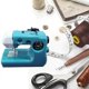 thumbnail image 2 of Portable Sewing Machine Plastics Pink/Blue/Red Home Sewing Accessories Household Crafting Mini Elec Qhzl A-G, 2 of 5