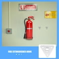 thumbnail image 2 of Small Fire Extinguisher Bracket Metal Silver for General Users 5Pcs 2.6X2.4X0.4In, 2 of 5