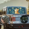 thumbnail image 2 of SEANATIVE Back Window Decal for Car Truck Back Window Graphic See-Through One-Way Vision Perforated Vinyl Sticker Automotive Decals for Pickup Truck Decorations, Cat Starry Night, 2 of 7