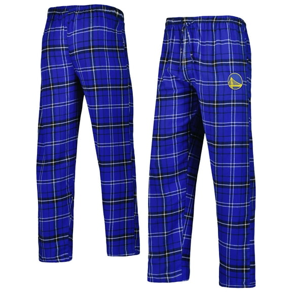 Men's Concepts Sport Royal/Black Golden State Warriors Ultimate Plaid Flannel Pants
