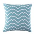 thumbnail image 1 of Coussin carré d'extérieur 18in - Aqua ZigZag, 1 of 3