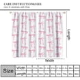 thumbnail image 2 of Pink Bow Curtains, Watercolor Cute Girls Pink Bow Modern Aesthetic Print Window Treatments for Kids Girl Bedroom Bathroom, 52" W X 84" L, 2 of 8
