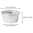 thumbnail image 2 of unbranded 30Ud Desechables De Aluminio Plata Ideales Para Repostería Y, 2 of 8