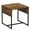 Rustic Hickory, variant on Household Essentials Wrap Square Side End Table Coastal Oak Rustic Wood Grain and White Metal