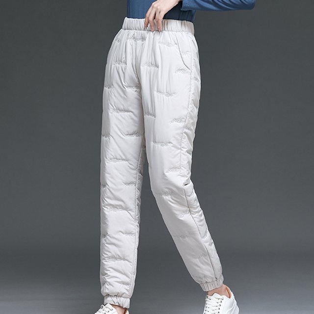 Puntoco Moda Casual Mujer Sólido Span Señoras Cintura alta Mantener caliente Pantalones largos Pantalones largos Leggings Puntoco Puntoco-3549