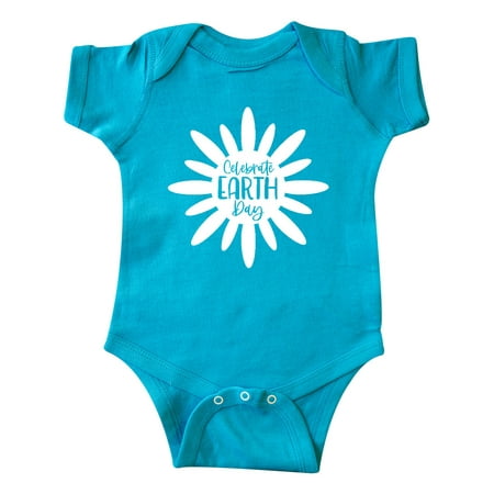 

Inktastic Celebrate Earth Day White Flower Silhouette Gift Baby Boy or Baby Girl Bodysuit