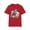 Cherry Red, variant on Colorful Parrot Floral Graphic Tee Unisex Cotton Short Sleeves Tee Shirt with Bird 5