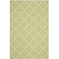 thumbnail image 2 of Safavieh Dhurries Brad Geometric Area Rug, Light Green/Ivory, 4' x 6', 2 of 10