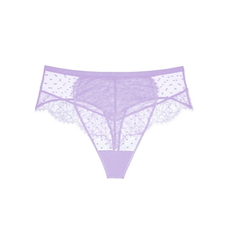 

Smart & Sexy Women s Mesh & Lace High Waisted Thong Style-SA1448