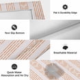 thumbnail image 5 of Orange Stripe Outdoor Rug 5x7 Ft, Non Slip Washable Area Rug, Modern Abstract Art Vertical Stripes Beige Patio Rugs Carpet Runner, Large Floor Mat for Indoor/Outdoor Deck Porch Camping, 5 of 8
