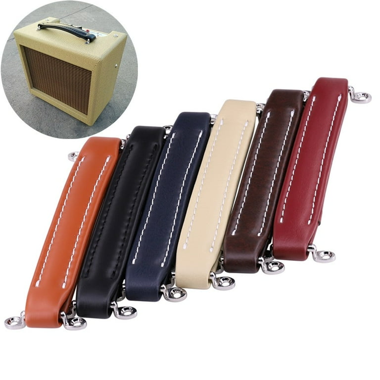 Vintage Style Leather Guitar AMP Handle with Screw for Guitar Amplifiers Speaker