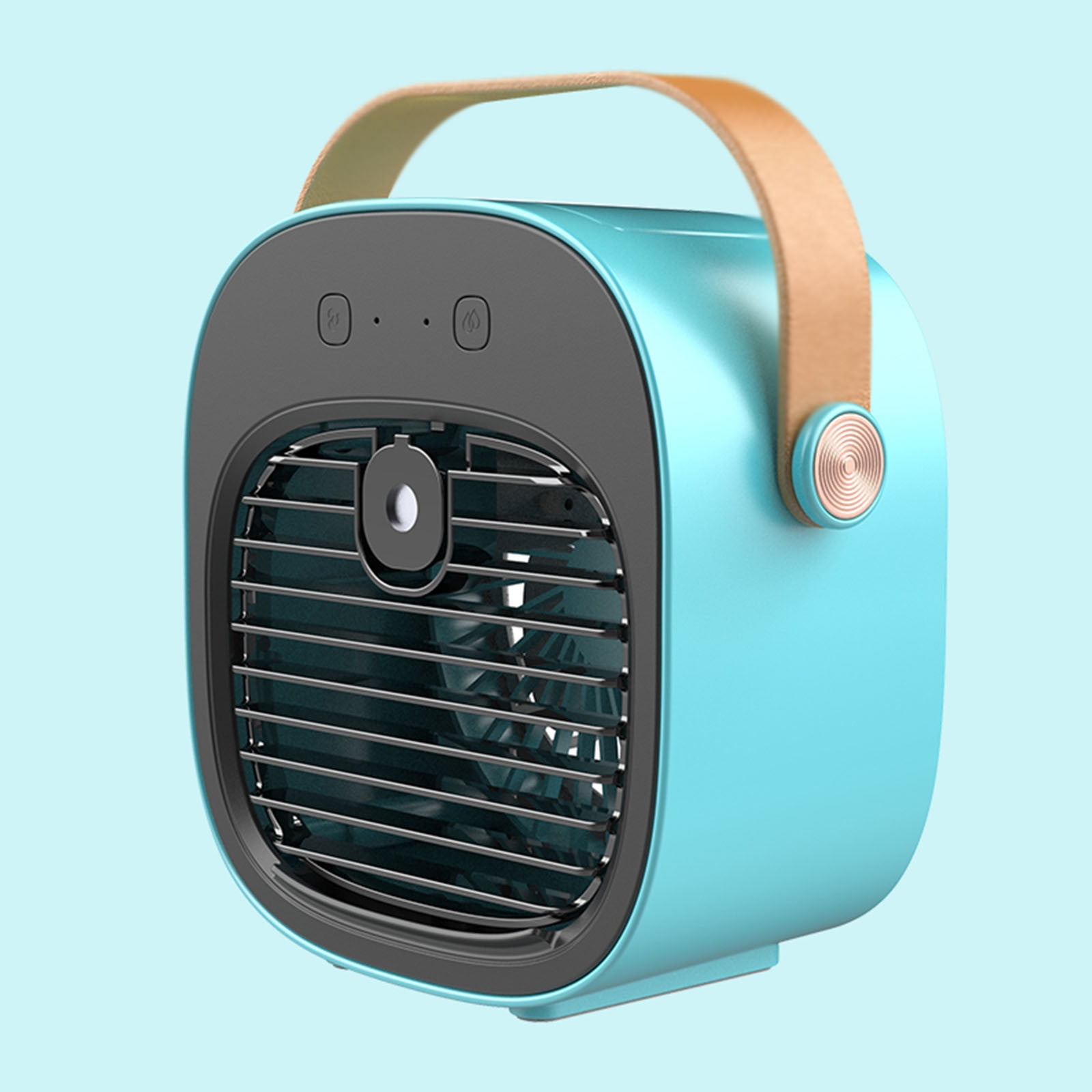 Yhmxh Portable Fan Portable Air Conditioner 3 Speeds Duration 5-10 hrs, Quiet Desk Cooling Fan, Mini Air Conditioner Fan for Home, Bedroom, Travel, Office, Outdoor, Indoor