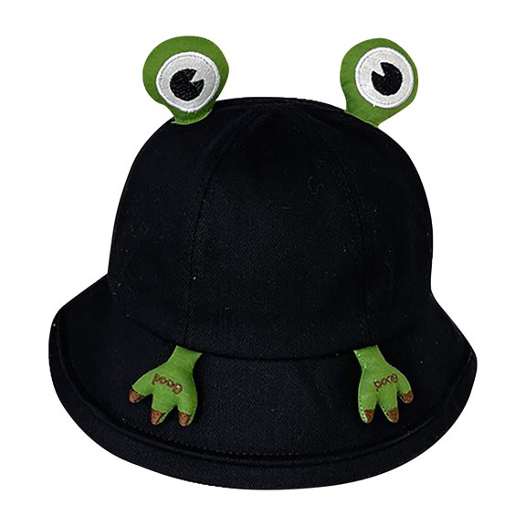 UDIYO Sun Hat Cute Frog Design Sun Protection Wide Brim Cartoon Frog Women Bucket Hat for Outdoor