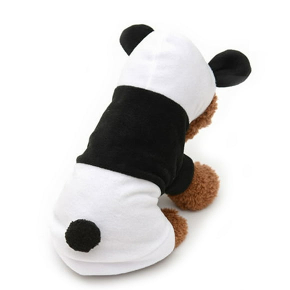 EeaseMX Disfraz de panda para perro, sudadera con capucha para cachorro, ropa para otoño e invierno, talla M