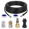 thumbnail image 1 of 15m Drain Cleaner For Karcher Pressure Washer Professional Drain Cleaner Compatible K2-K7/HD/HDS 180, 1 of 5