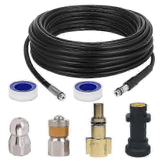 15m Drain Cleaner For Karcher Pressure Washer Professional Drain Cleaner Compatible K2-K7/HD/HDS 180
