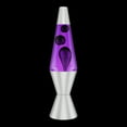 thumbnail image 3 of Black and Purple 14.5-Inch Lava Lamp with Aluminum Base and Cap, 3 of 5